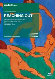 REACHING OUT - Mentoring - London Deanery