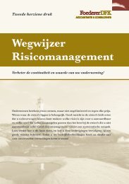 Wegwijzer Risicomanagement - Foederer DFK