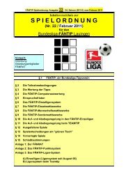 S P I E L O R D N U N G - Bundesliga-FÃNTIP Lauingen