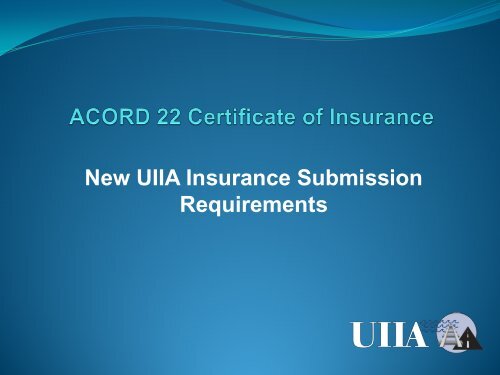 ACORD 22 Certificate of Insurance