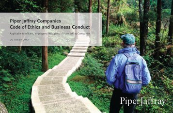 Code of Ethics and Business Conduct Applicable to ... - Piper Jaffray