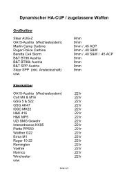 Dynamischer HA-CUP / zugelassene Waffen GroÃŸkaliber - LUNA