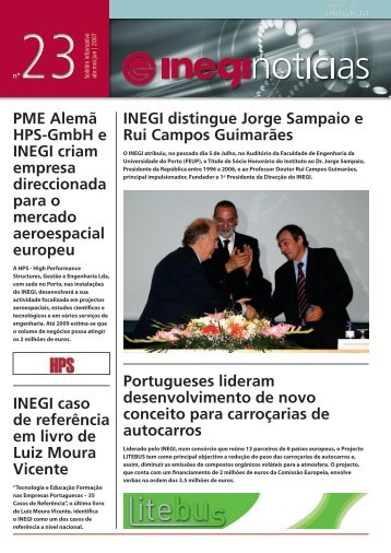 Inegi NotÃ­cias 23 | 2007 Abr-Jun 2007 - Universidade do Porto