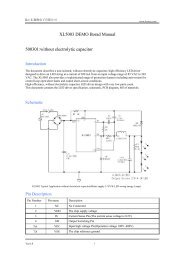 500301:without electrolytic capacitor XL5003 DEMO Borad Manual