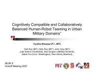 Cognitively Compatible and Collaboratively Balanced Human ... - MIT