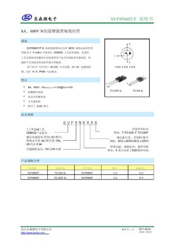 SVF8N60F - çµå­åå¨ä»¶ä»£çå