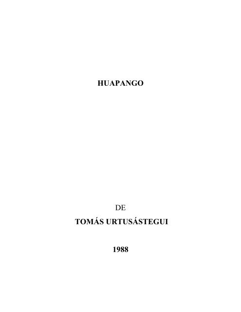 HUAPANGO DE TOMÁS URTUSÁSTEGUI 1988