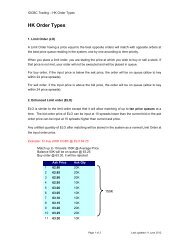 HK Order Types - OCBC Securities