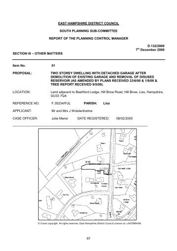 Click here for 071200 Section III.pdf - East Hampshire District Council