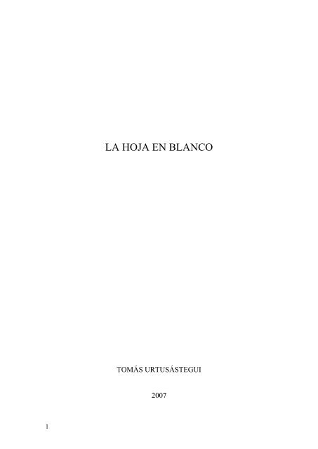 Hoja En Blanco Letra