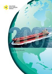 Annual Report 2007 - Malaysian Bulk Carriers Berhad