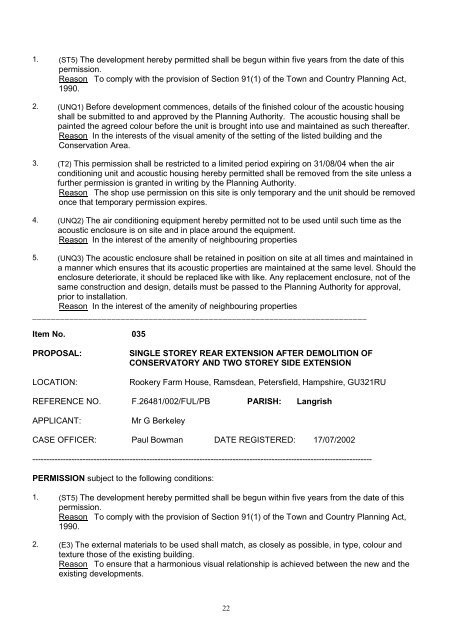 03102002 Delegated.pdf - East Hampshire District Council