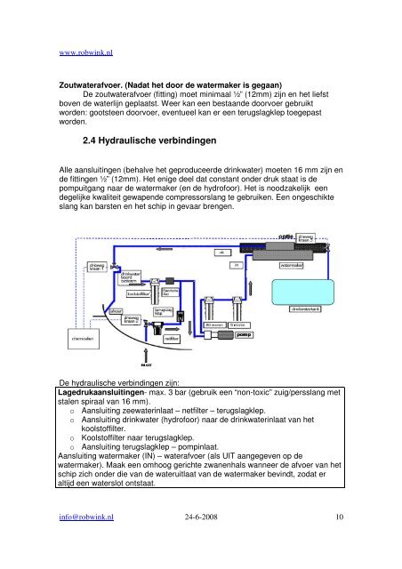 Handleiding installatie, bediening en onderhoud