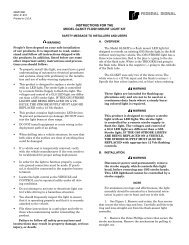 instructions for the model gl5kit flush mount light kit - Federal Signal