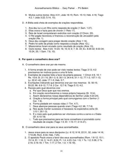 Apostila Aconselhamento BÃ­blico - PV Sul