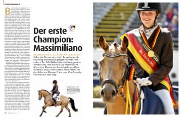 Der erste Champion: Massimiliano - Pferd+Sport
