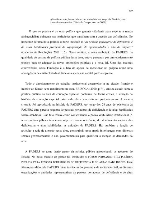 A DIVERSIDADE DA CONDIÃÃO HUMANA - Faders - Governo do ...