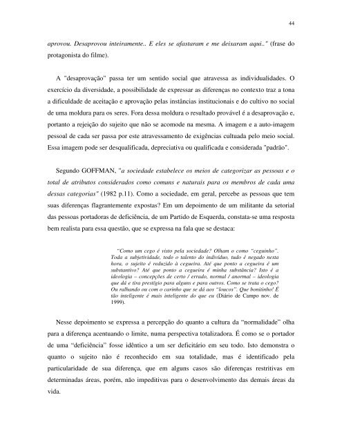 A DIVERSIDADE DA CONDIÃÃO HUMANA - Faders - Governo do ...