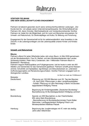 günther fielmann und sein gesellschaftliches engagement