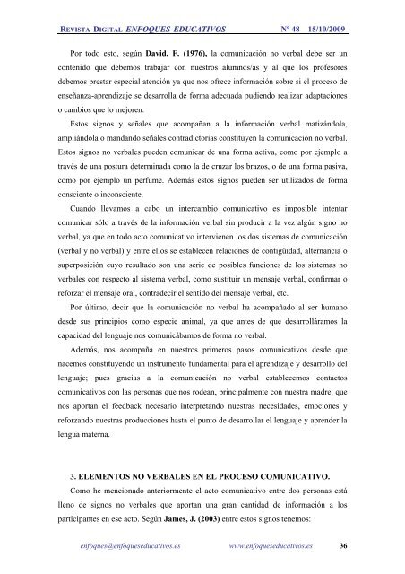NÂº 48 15/10/2009 - enfoqueseducativos.es
