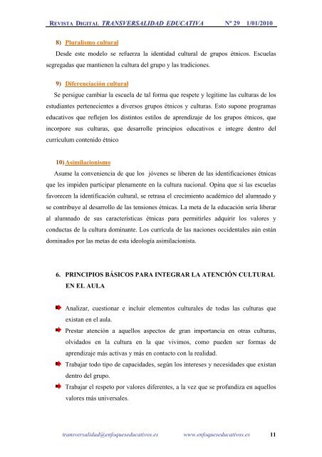 Revista Transversalidad Educativa nÂº 29 - enfoqueseducativos.es