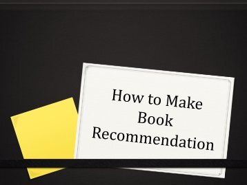 How to Make Book Recommendation - UiTM Library