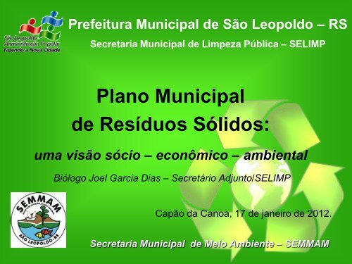secretaria municipal de limpeza pÃºblica prefeitura municipal de sÃ£o ...