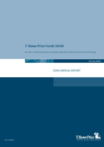 T. Rowe Price Funds SICAV - Fundinfo