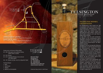 TELSINGTON WHISKY, LIECHTENSTEN - Brennerei-Telser.com