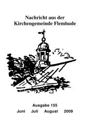 Sommer 2009 - Kirchengemeinde Flemhude