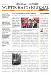 Niedersächsisches Wirtschaftsjournal - Hannoversches ...