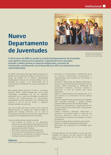 Kaikan NÂ° 41 - Febrero-Marzo 2009 - AsociaciÃ³n Peruano Japonesa