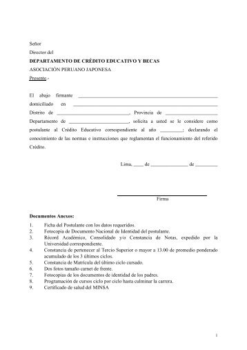 4.FORMATO Ficha de Postulante Universidad - AsociaciÃ³n Peruano ...