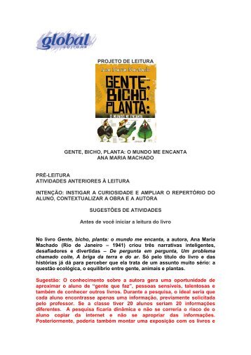 Gente, bicho, planta: O mundo me encanta - Global Editora