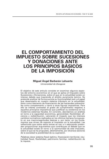 el comportamiento del impuesto sobre sucesiones y donaciones ...