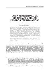 las proposiciones de modigliani y miller pasados treinta aÃ±os