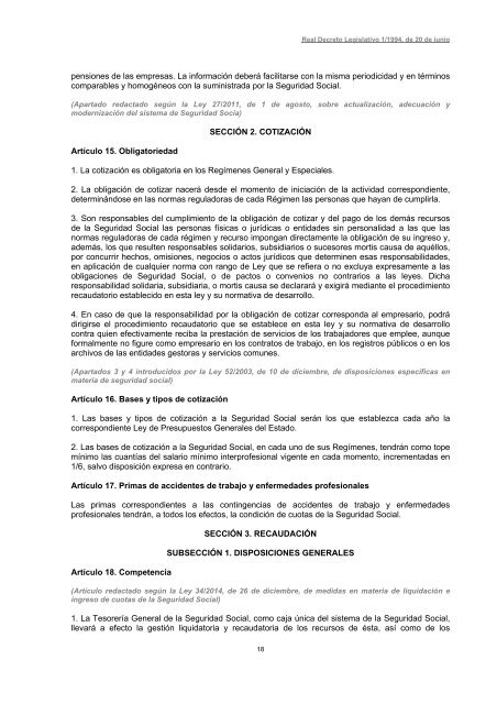 Real Decreto Legislativo 1/1994, de 20 de junio, por el ... - cemical