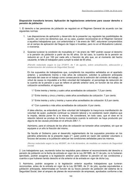 Real Decreto Legislativo 1/1994, de 20 de junio, por el ... - cemical