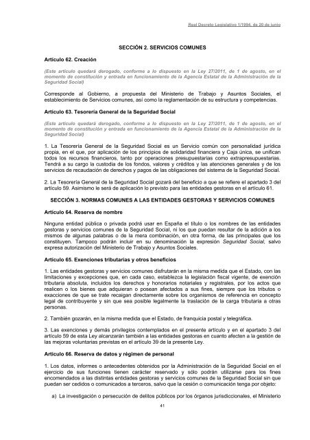 Real Decreto Legislativo 1/1994, de 20 de junio, por el ... - cemical