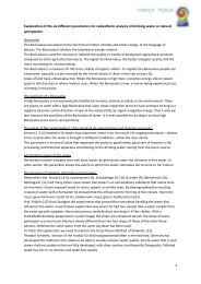 Vortex Vitalis_Explanation of the six different parameters for radiesthetic analysis of drinking water or natural springwater 