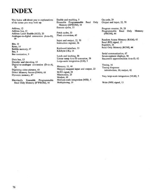 Microcomputer Circuits and Processes