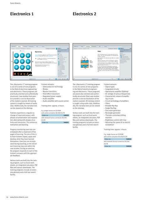 MecLabÂ® Technology for secondary schools - Festo