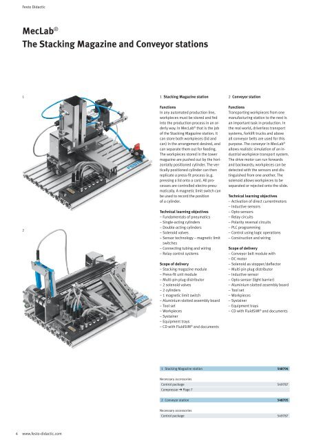 MecLabÂ® Technology for secondary schools - Festo