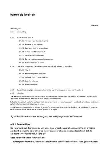 ruimte als kwaliteit.pdf - Nederlandse Jenaplanvereniging
