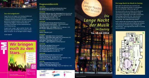 Die Lange Nacht der Musik im Gasteig Sa, 28.04.2012 - Antun Opic