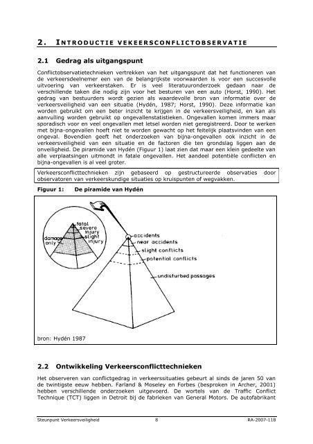 Technieken voor de observatie en analyse van verkeersconflicten