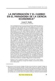 la informaciÃ³n y el cambio en el paradigma de la ciencia econÃ³mica