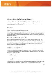 FÃ¶rbÃ¤ttringar i InfoTorg Juridik 2012