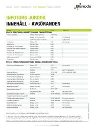 InnehÃ¥ll - InfoTorg