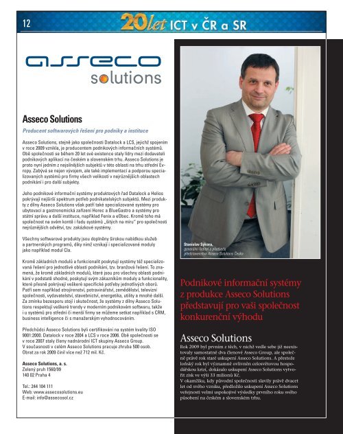 Asseco Solutions Asseco Solutions 12 - Computerworld